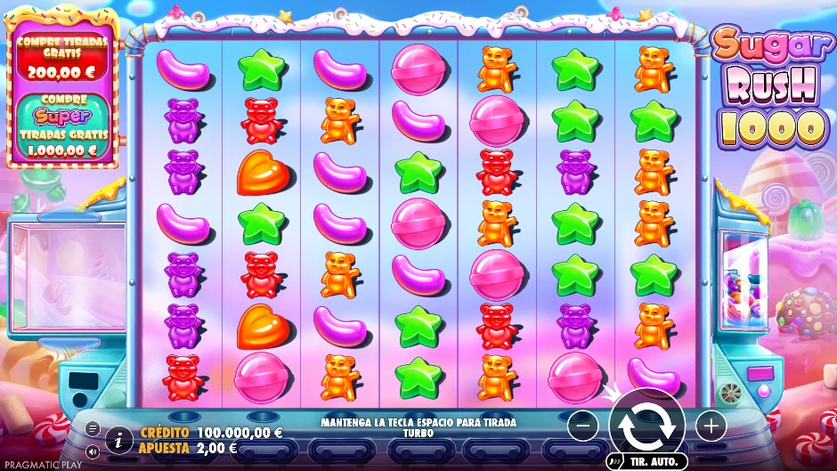 Sugar Rush 1000 — juego principal